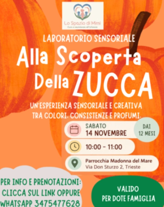 Alla Scoperta della Zucca - Laboratorio Sensoriale